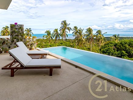 3 Bedrooms Sea View Pool Villa - Lamai